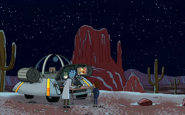 Space Cruiser (Rick and Morty) Morty Smith Rick Sanchez TV Show Rick and Morty HD Desktop Wallpaper | Background Image