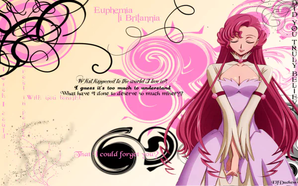 Euphemia Li Britannia Anime Code Geass HD Desktop Wallpaper | Background Image
