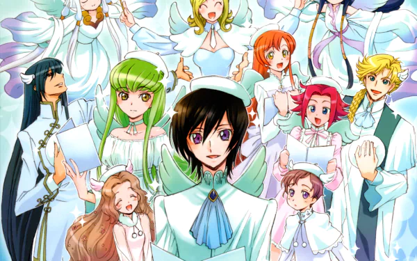 C.C. (Code Geass) Rolo Lamperouge Nunnally Lamperouge Jiang Lihua Gino Weinberg Suzaku Kururugi Kallen Kōzuki Anime Code Geass HD Desktop Wallpaper | Background Image