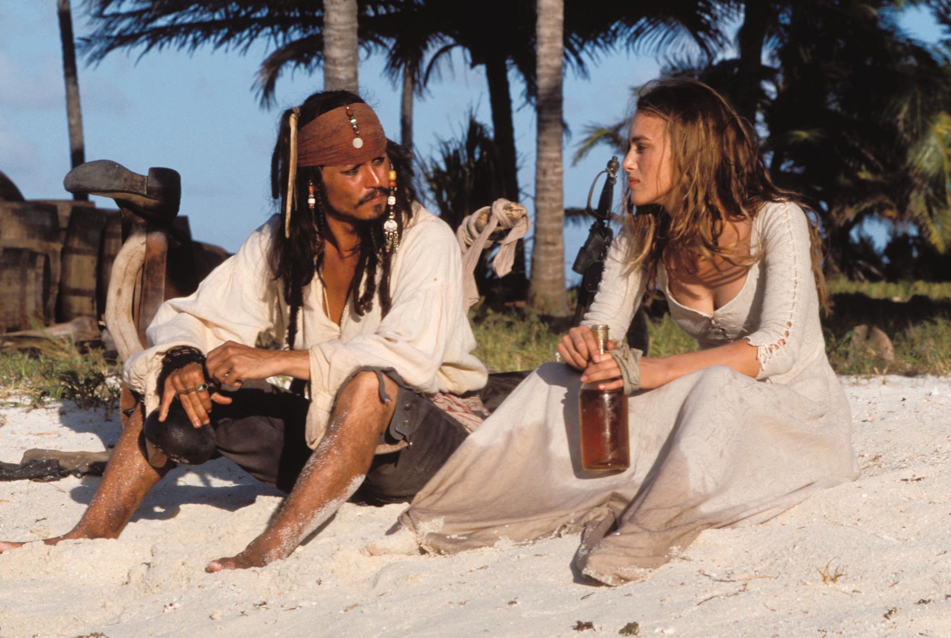 Download Elizabeth Swann Keira Knightley Jack Sparrow Johnny Depp Movie Pirates Of The Caribbean 4309