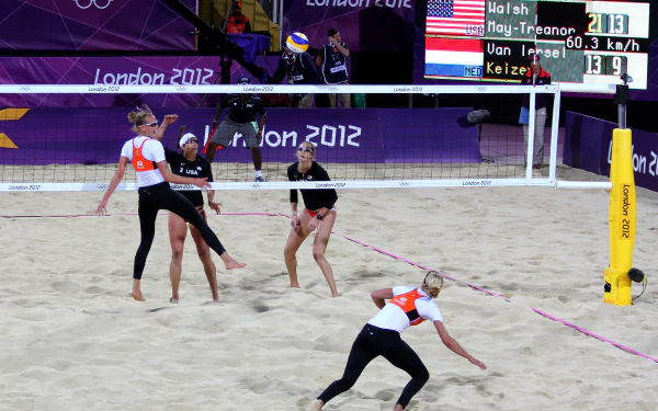 beach volleyball Sports HD Desktop Wallpaper | Background Image