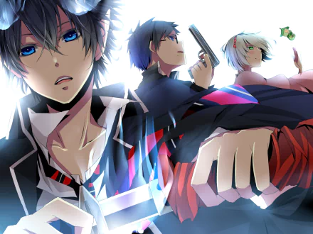  Rin,Yukio and Shiemi