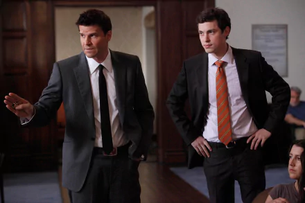 Seeley Booth David Boreanaz Lance Sweets John Francis Daley TV Show Bones (TV Show) HD Desktop Wallpaper | Background Image