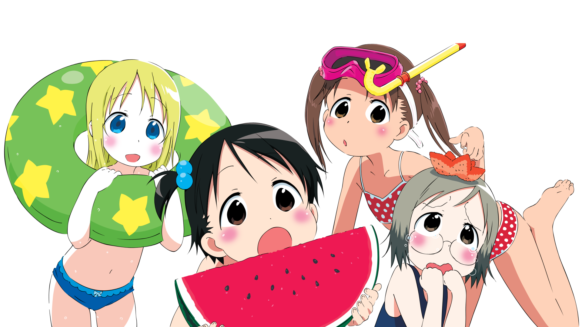 Download Anime Strawberry Marshmallow HD Wallpaper