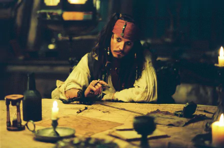 Jack Sparrow Johnny Depp movie Pirates Of The Caribbean: Dead Man's Chest HD Desktop Wallpaper | Background Image