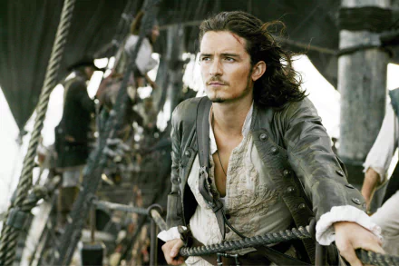 Will Turner Orlando Bloom movie Pirates Of The Caribbean: Dead Man's Chest HD Desktop Wallpaper | Background Image