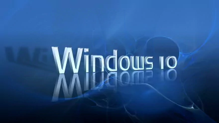 High-definition desktop wallpaper featuring the Windows 10 logo set against a sleek blue background, highlighting modern technology and design.