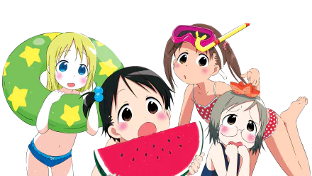 Anime Strawberry Marshmallow HD Desktop Wallpaper | Background Image