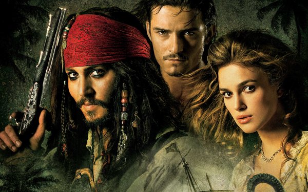 Filme Pirates of the Caribbean – Fluch der Karibik 2 Fluch der Karibik Johnny Depp Jack Sparrow Orlando Bloom Will Turner Keira Knightley Elizabeth Swann HD Wallpaper | Hintergrund