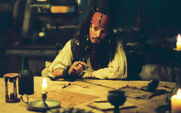 Jack Sparrow Johnny Depp movie Pirates Of The Caribbean: Dead Man's Chest HD Desktop Wallpaper | Background Image
