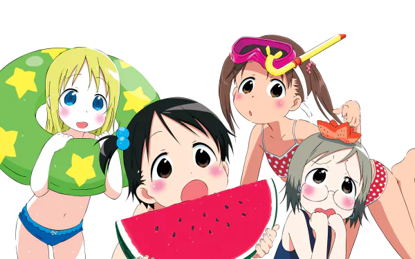 Anime Strawberry Marshmallow HD Desktop Wallpaper | Background Image