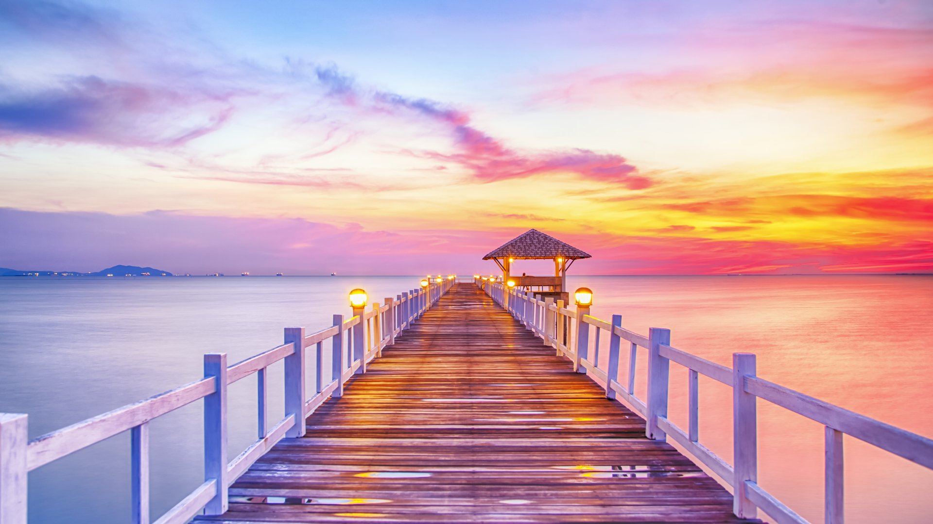 Download Man Made Pier HD Wallpaper