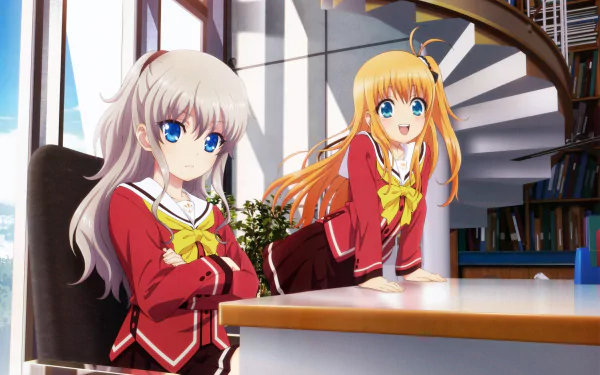 Download Yusa Kurobane Nao Tomori Anime Charlotte HD Wallpaper