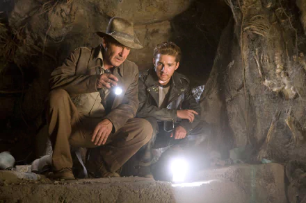 Harrison Ford Shia Labeouf movie Indiana Jones and the Kingdom of the Crystal Skull HD Desktop Wallpaper | Background Image