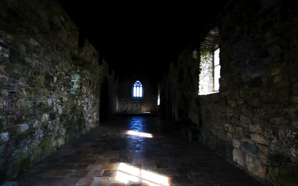 religious St Clement's Church, Rodel HD Desktop Wallpaper | Background Image