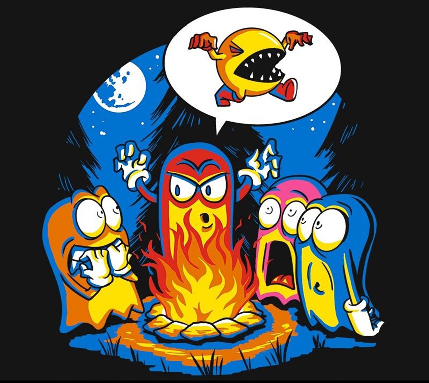 pac man ghost colors