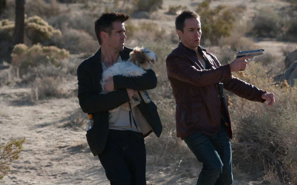 Marty (Seven Psychopaths) Colin Farrell Billy (Seven Psychopaths) Sam Rockwell movie Seven Psychopaths HD Desktop Wallpaper | Background Image