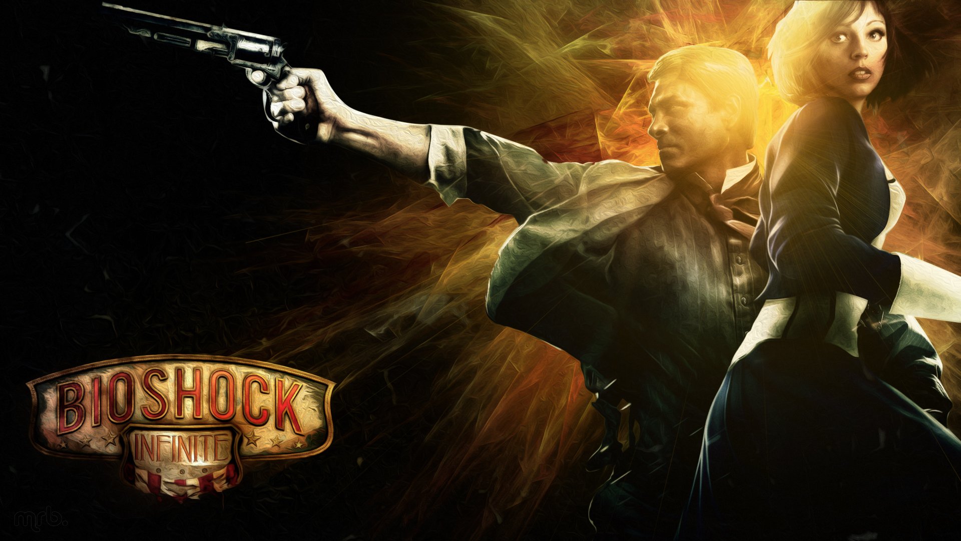 Bioshock Infinite HD Wallpaper — Booker \u0026 Elizabeth, image size:1920x1080