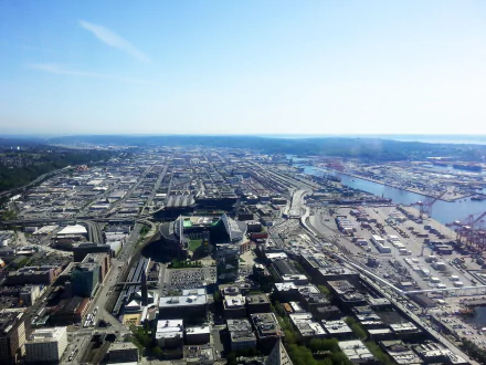  Aerial view of Seattle, Washington