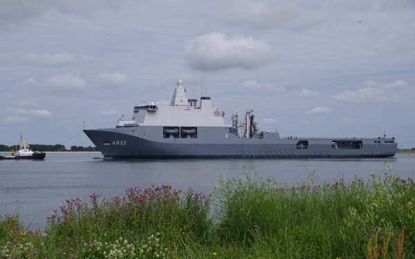 Military Dutch Navy Warships HNLMS Karel Doorman Amphibious Assault Ship HD Wallpaper | Background Image
