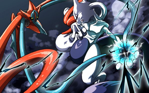 Anime Pokémon Mewtwo Deoxys HD Wallpaper | Background Image
