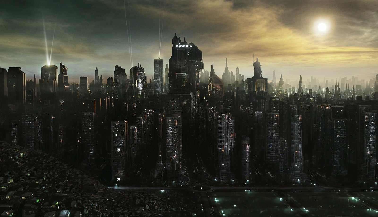 Download Sci Fi City Sci Fi City Wallpaper by James Ledger