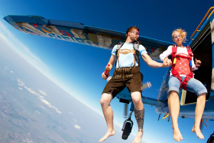 skydiving Sports HD Desktop Wallpaper | Background Image