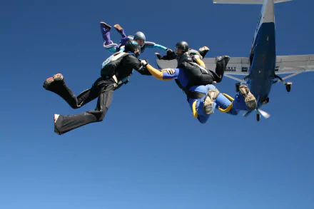 skydiving Sports HD Desktop Wallpaper | Background Image