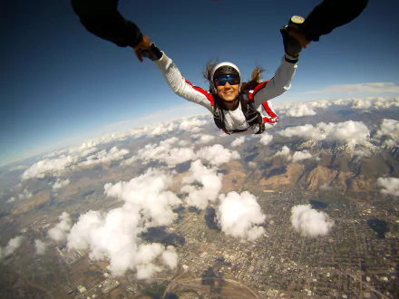 skydiving Sports HD Desktop Wallpaper | Background Image