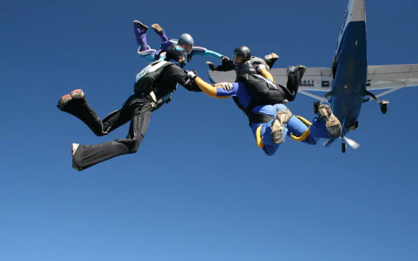 skydiving Sports HD Desktop Wallpaper | Background Image