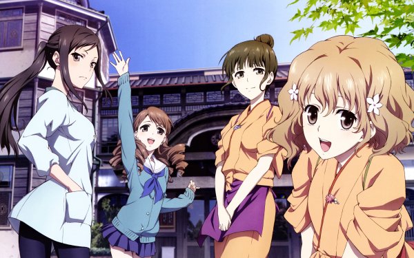 Anime Hanasaku Iroha Ohana Matsumae Minko Tsurugi Yuina Wakura Nako Oshimizu HD Wallpaper | Background Image