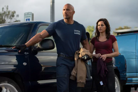 Carla Gugino Dwayne Johnson movie San Andreas HD Desktop Wallpaper | Background Image