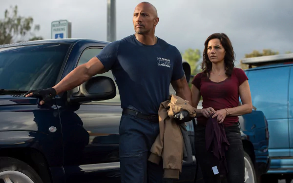Carla Gugino Dwayne Johnson movie San Andreas HD Desktop Wallpaper | Background Image