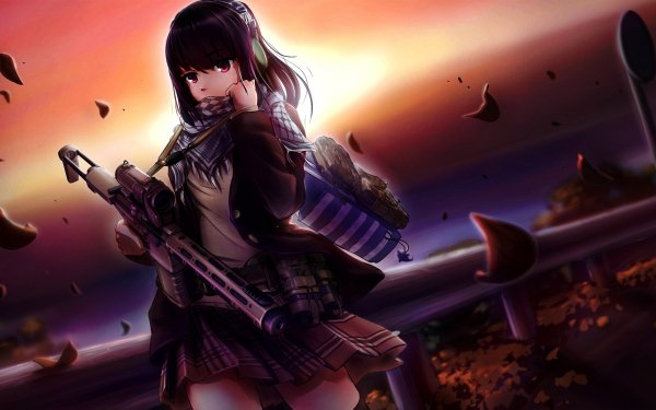 Anime Girl Woman Warrior HD Wallpaper | Background Image