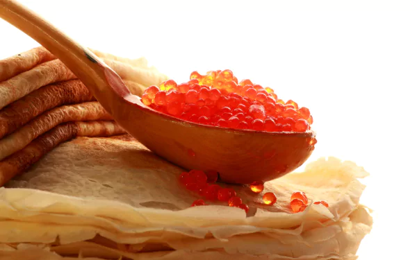 caviar food crêpe HD Desktop Wallpaper | Background Image