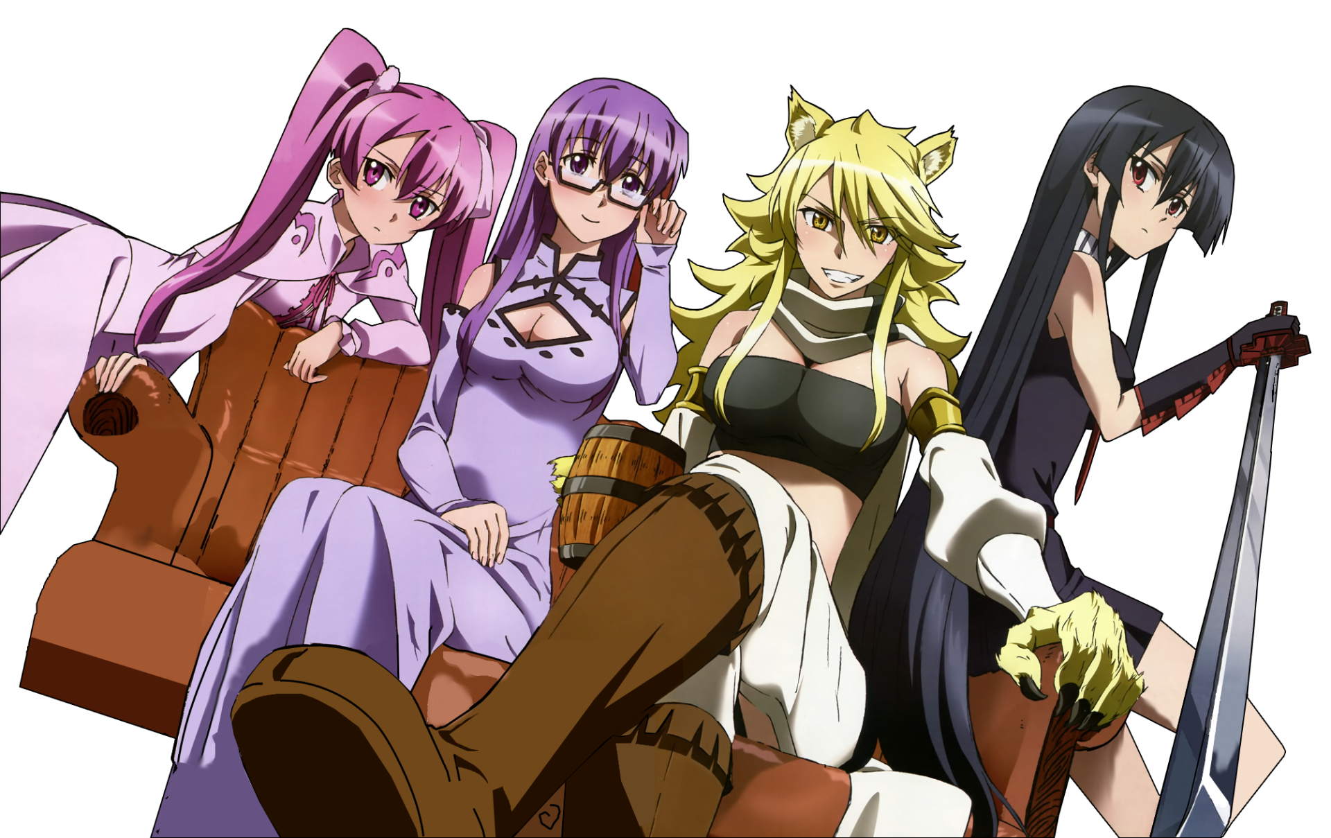 Akame Ga Kill Hd Wallpaper Akame Leone Sheele Mine 