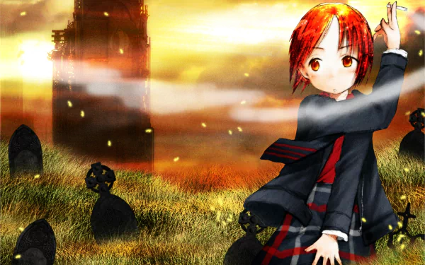 Anime Strawberry Marshmallow HD Desktop Wallpaper | Background Image