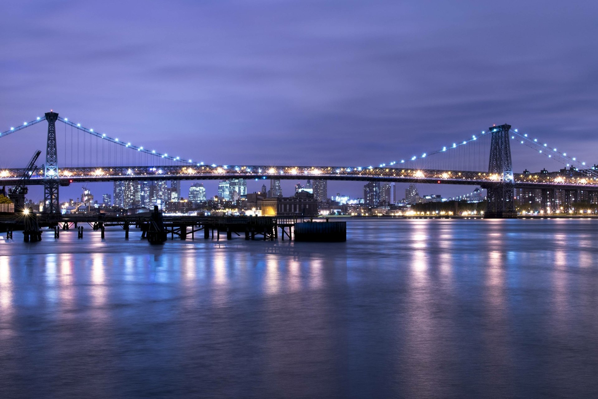 Download New York Man Made Williamsburg Bridge HD Wallpaper