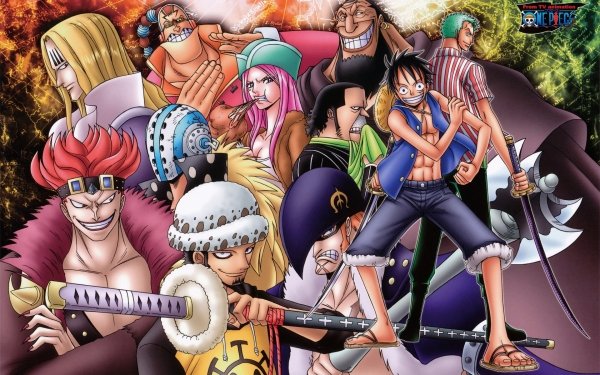 Anime One Piece Urouge Roronoa Zoro Monkey D. Luffy Trafalgar Law X Drake Eustass Fondo de pantalla HD | Fondo de Escritorio