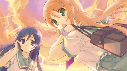 Ayase Aragaki Kirino Kousaka Anime Oreimo HD Desktop Wallpaper | Background Image