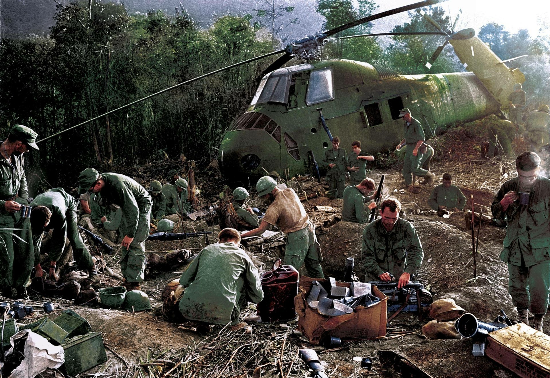 Война во вьетнаме цветные