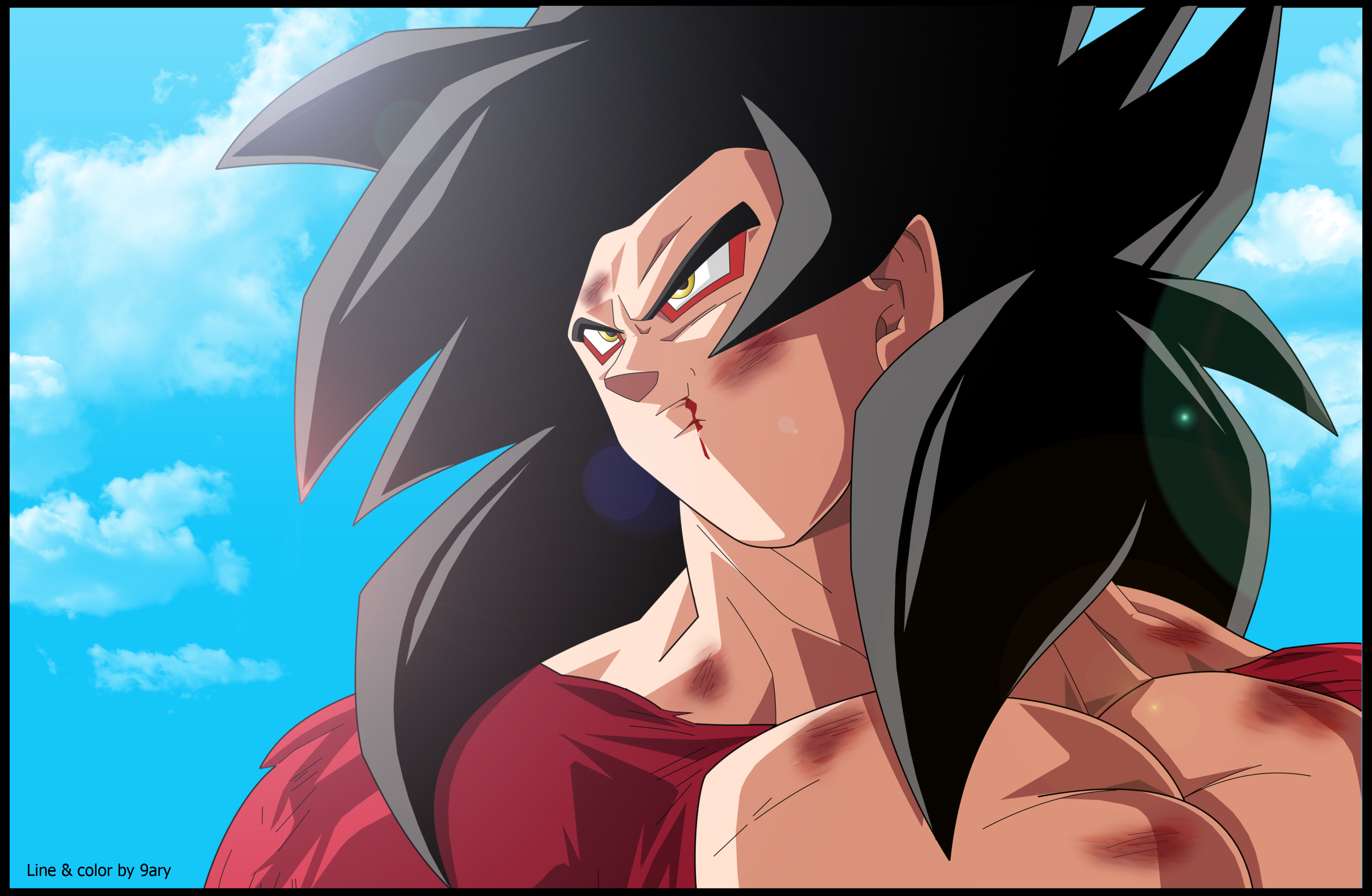 Gogeta SSJ4 by Drozdoo