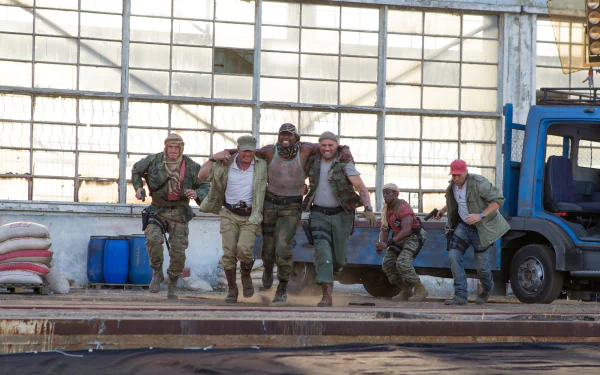 Terry Crews Hale Caesar Dolph Lundgren Gunnar Jensen Randy Couture Toll Road Doc (The Expendables) Wesley Snipes Jason Statham Lee Christmas Sylvester Stallone Barney Ross movie The Expendables 3 HD Desktop Wallpaper | Background Image