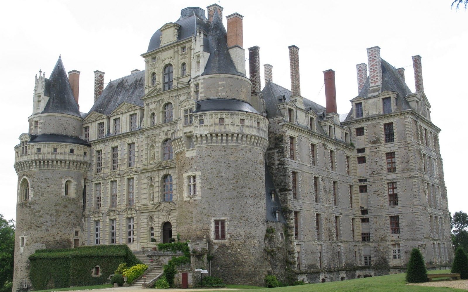 Download Man Made Chateau De Brissac Wallpaper