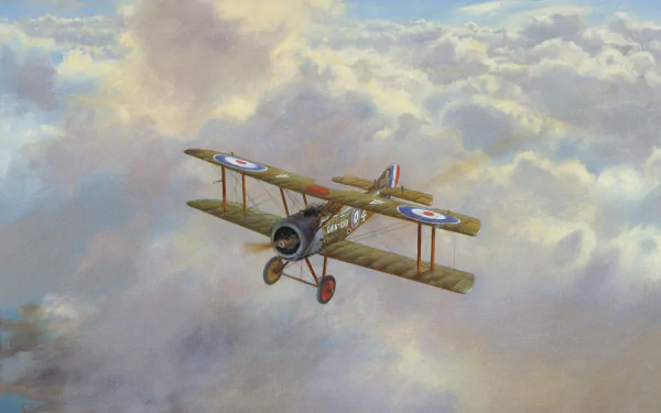 military biplane HD Desktop Wallpaper | Background Image