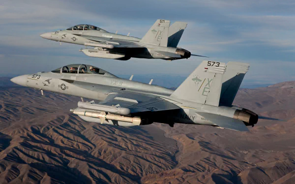 jet fighter airplane aircraft military Boeing EA-18G Growler HD Desktop Wallpaper | Background Image