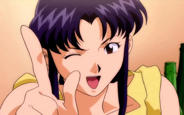 Misato Katsuragi Anime Evangelion: 1.0 You Are (Not) Alone HD Desktop Wallpaper | Background Image