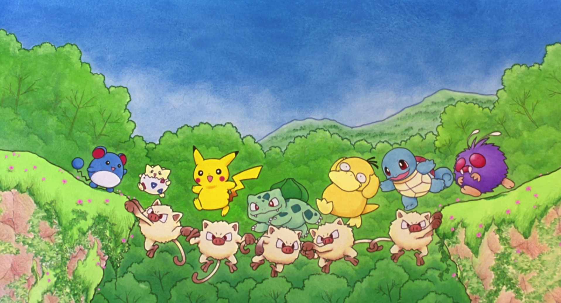 Papel de parede de Pokemon Pikachu, Pokémon, Bulbasaur (Pokémon), Marill ( Pokémon), HD papel de parede