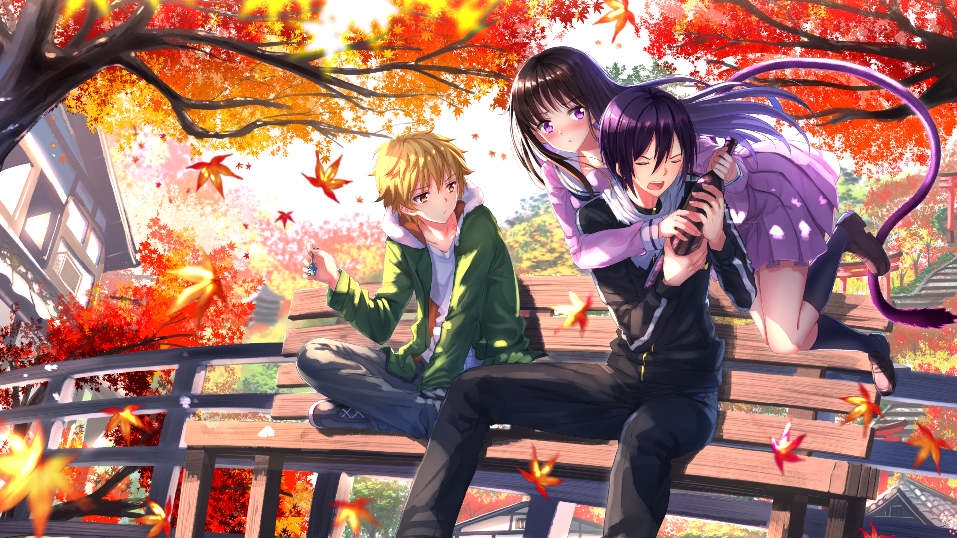 Warrior, yato, noragami, dark, anime boy, standard 5:4 fullscreen, ,  background, HD wallpaper