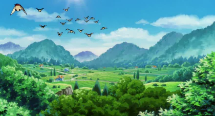 Pidgey (Pokémon) Anime Pokémon: The Movie 2000 HD Desktop Wallpaper | Background Image